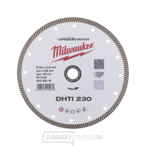 Diamantový brúsny kotúč Milwaukee DHTI 230 mm - celý obvod gallery main image