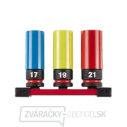 Priemyselné nástrčné hlavice Shockwave 1/2" 17 ÷ 21 mm Milwaukee 4932493370 (sada 3 kusov) gallery main image