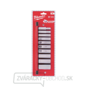 Milwaukee 3/8" šesťhranné hlavice 5/16 ÷ 7/8" 4932492510 - chrómované, predĺžené, palcové (sada 10 ks) Náhľad