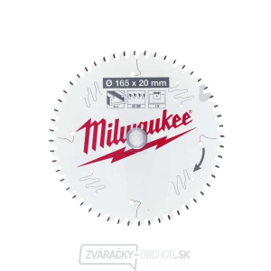 Hliníkový pílový kotúč Milwaukee CSB P ALU 165 X 20 X 1,6 X 52 ATB gallery main image