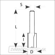IGM M100 Drážkovacia fréza - D20x25 L65 S=8 HW Náhľad
