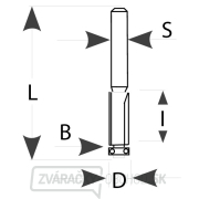 IGM M106 Orezávacia fréza - D19,05x50,8 L104 S=12 HW Náhľad