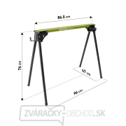 Koza stavebná skladacia 1kus, nosnosť 450kg, výška 76,5cm Náhľad