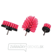 Sada kief na vŕtačku na čistenie auta CAR DETAILING DRILL BRUSH PINK 3, 3ks SIXTOL Náhľad