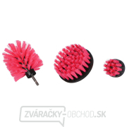 Sada kief na vŕtačku na čistenie auta CAR DETAILING DRILL BRUSH PINK 3, 3ks SIXTOL Náhľad