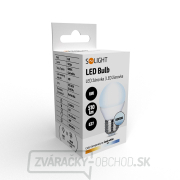 Solight LED žiarovka, miniglobe, 6W, E27, 6000K, 510lm Náhľad