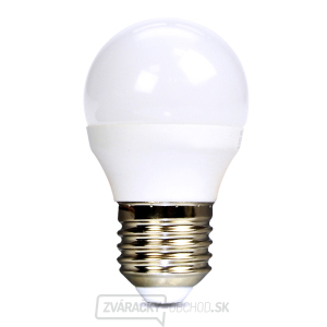 Solight LED žiarovka, miniglobe, 6W, E27, 6000K, 510lm gallery main image