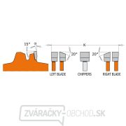 CMT Sada drážkovacích kotúčov DADO PRO - D203x6,2-20 d15,87 Z12 HW Náhľad