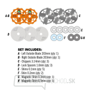 CMT Sada drážkovacích kotúčov DADO PRO - D203x6,2-20 d15,87 Z12 HW Náhľad