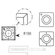 IGM N013 Žiletka tvrdokovová Z4 zaoblená - 15x15x2,5 R=150 Drevo gallery main image