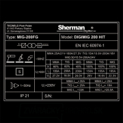 Sherman Digimig 200 HIT + Horák + Káble + Drôt + Vozík + Ventil + Sprej + Fľaša CO2 PLNÁ Náhľad