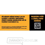 Akumulátor 54V 9,0Ah DEWALT FLEXVOLT DCB547 ZADARMO - Zaregistrujte sa a získajte darček Náhľad