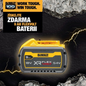 Akumulátor 54V 9,0Ah DEWALT FLEXVOLT DCB547 ZADARMO - Zaregistrujte sa a získajte darček gallery main image