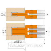 CMT Nastaviteľná drážkovacia fréza 3-dielna MAN - D140x4-15 d30 Z4+4 STEEL Náhľad