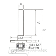 IGM M122 Fréza na drážkovanie dosiek - D31,8x3 H9,55 L62 S=8 HW Náhľad