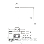 IGM M122 Fréza na drážkovanie dosiek - D31,8x4 H9,55 L63 S=8 HW Náhľad