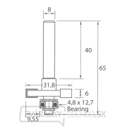 IGM M122 Fréza na drážkovanie dosiek - D31,8x6 H9,55 L65 S=8 HW Náhľad