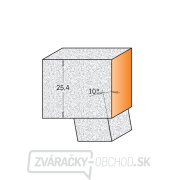 CMT C980.57 Rezací nôž s kužeľovým ložiskom pre CORIAN - D22x25,4 A10° L78 S=12 Náhľad