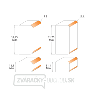 CMT Obojstranná zaobľovacia fréza - R2 alebo 3 I11,1-31,75 S=12 HW Náhľad