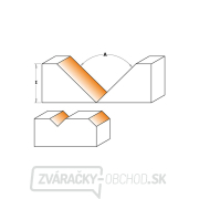 IGM F465 Uhlová V fréza HW - 150° D96,5x12,4 L95 S=20 Z2 Náhľad