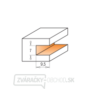 CMT C823.371 Fréza na drážky pre STRIPLOX mini - D47,6x7 H9,5 L65 S=6,35 HW Náhľad