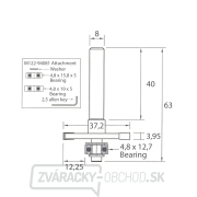 IGM M122 Sada fréz na lamelové spoje - D37,2x3,95 H12,25 L63 S=8 HW Náhľad