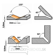 CMT C915 fréza s V-drážkou pre Alucobond - 135° D18x3,3 S=8 HW Náhľad