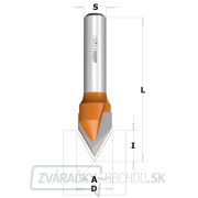 Fréza CMT C958 s V-drážkou - 60° D12,7x10 S=8 HW Náhľad