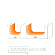 Frézka CMT C951 - R6,4 D19x16 S=8 HW Náhľad