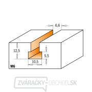 CMT C950 HW fréza na valcové drážky - D10,5x12,5 d6,6 L48 S=8 Z1, M6 Náhľad