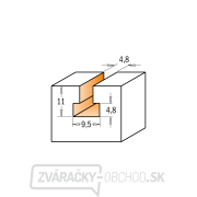 CMT C950 HW fréza na valcové drážky - D9,5x11 d4,8 S=12 Z1 Náhľad