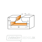 CMT C950.6 HW fréza na valcové drážky - D28x13,5 d11 S=12 Náhľad