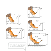 CMT C965B Profilová fréza, ložisko - Profil B, R4 D28,6x14,3 S=12 HW Náhľad