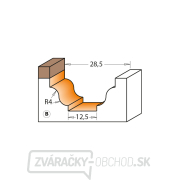 CMT C965B Profilová fréza, ložisko - Profil B, R4 D28,6x14,3 S=8 HW Náhľad