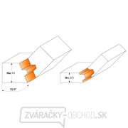 CMT C955 Fréza na kĺby 22,50-45° - D37,3x22,2 22,5° S=8 HW Náhľad