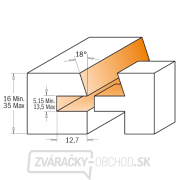 CMT Sada rovných nožov na dvere 3ks, S=12 HW Náhľad