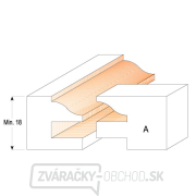 CMT C991 Sada fréz na výplňový rám - D44,4 t18-22 profil A S=8 gallery main image