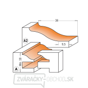 CMT Sada fréz na rámy a panely - 3ks profil A+A2 S=12 HW Náhľad