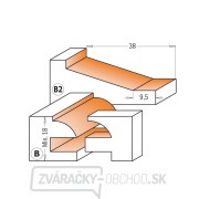 CMT Sada fréz na rámy a výplne - 3ks profil B+B2 S=12 HW Náhľad