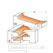 CMT Sada fréz na rámy a panely - 3ks profil C+C2 S=12 HW Náhľad