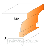 CMT C955 Fréza na sklenené dverné priečky CMT - D22 I19 R10 profil A S=8 HW Náhľad