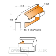 CMT sada nožov na sklenené dverové priečky - 3ks S=8 HW Náhľad