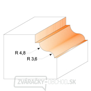 CMT C947 Profilová fréza s ložiskom - R4,8-3,6 D34,2x13 S=8 HW Náhľad