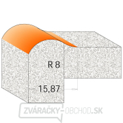 CMT C980 CORIAN profilová fréza - D25,4 I22,2 R8 B15,87 S=12 Náhľad