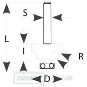 IGM M140 Profilová fréza - R4xD34,9x12,7 S=8 HW Náhľad