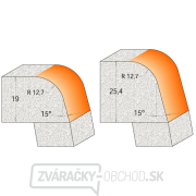 CMT C966 Fréza so zaoblenými hranami pre umývadlá CORIAN - R12,7 D50,8 I25,4 S=12 Náhľad