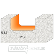 CMT C981 CORIAN rádiusová fréza s drážkou - D25,4 I12,7 R3,2 S=12 Náhľad