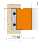 CMT C6941 Lisovacia fréza so šikmými zubami MAN - D100x51 d19,05 Z2 V4 ALU Náhľad