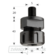 CMT kliešťové skľučovadlo ER20 - S=M12x1,75 D=3-12,7mm Náhľad