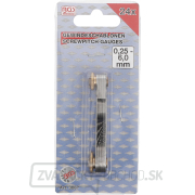 Závitové mierky BGS 3067 | 24 plátkov | metrické 0,25 - 6,00 mm Náhľad